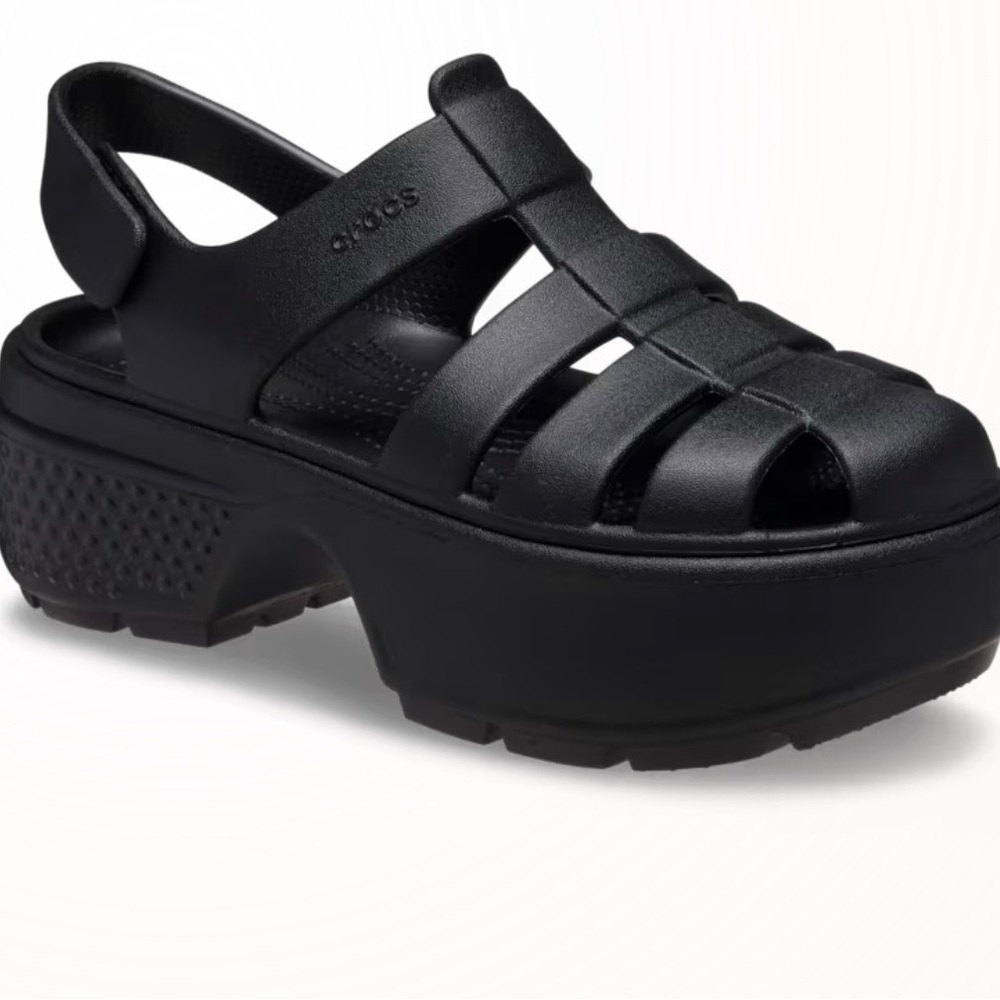 CROCS New Black Platform Sandals